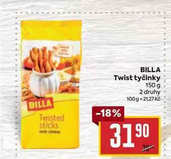 Billa Billa twist tyčinky 150 g nabídka