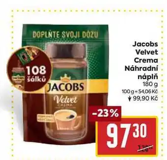 Billa Jacobs velvet crema náhradní náplň 180 g nabídka