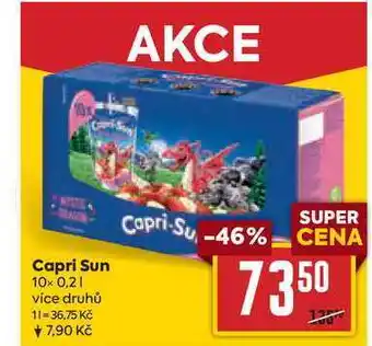 Billa Capri sun 10x 0,2l nabídka