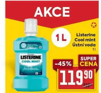 Billa Listerine cool mint ústní voda 1l nabídka