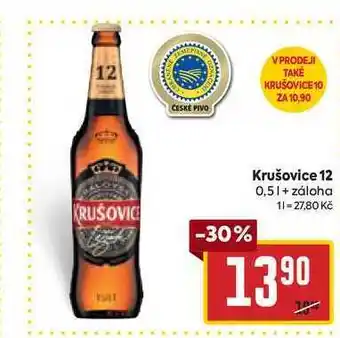 Billa Krušovice 12 0,5l nabídka