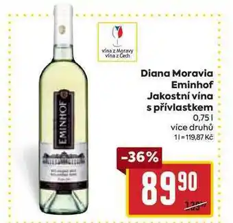 Billa Diana moravia eminhof jakostní vína s přívlastkem 0,75l nabídka