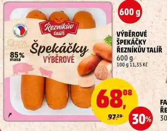 Penny Market Výběrové špekáčky řezníkův talíř, 600 g nabídka