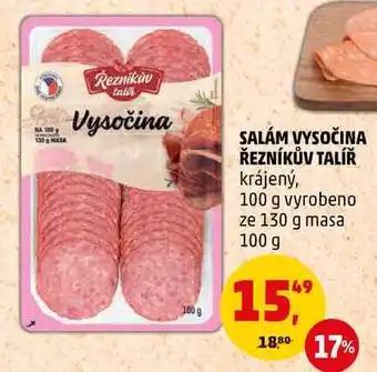 Penny Market Salám vysočina řezníkův talíř krájený, 100 g nabídka
