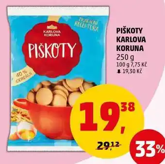 Penny Market Piškoty karlova koruna, 250 g nabídka