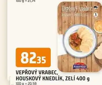 Trefa Vepřový vrabec, houskový knedlík, zelí 400 g nabídka