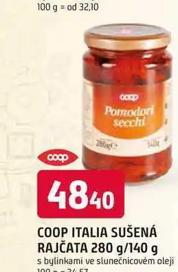 Trefa Coop italia sušená rajčata 280 g/140 g nabídka