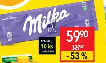 Globus Milka čokoláda nabídka