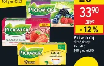 Globus Pickwick čaj nabídka