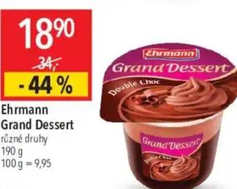 Globus Ehrmann Grand Dessert nabídka