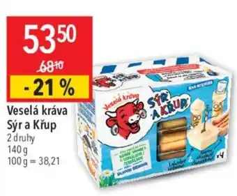 Globus Veselá kráva Sýr a Křup nabídka