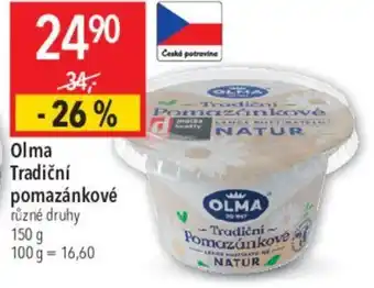 Globus Olma Tradiční pomazánkové nabídka