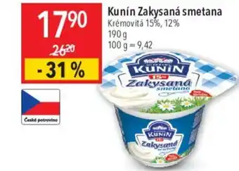 Globus Kunín Zakysaná smetana nabídka