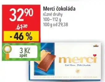 Globus Merci čokoláda nabídka