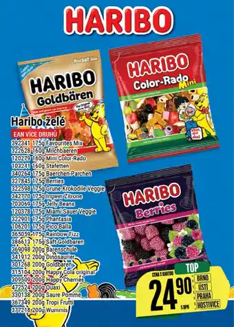 Tamda Foods Haribo želé nabídka