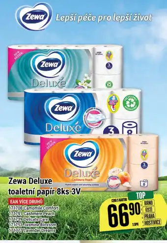 Tamda Foods Zewa Deluxe toaletní papír 8ks 3V nabídka