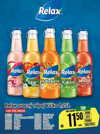 Tamda Foods Relax ovocný nápoj Víčko 0,25L nabídka