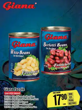 Tamda Foods Giana fazole nabídka