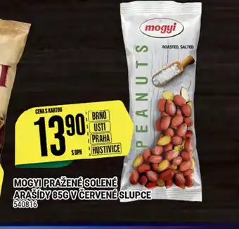Tamda Foods MOGYI PRAŽENÉ SOLENÉ ARAŠÍDY 85G V ČERVENÉ SLUPCE nabídka