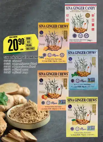 Tamda Foods SINA ZÁZVOROVÉ BONBONY 56G nabídka