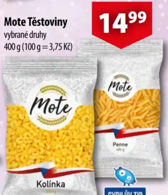 CBA Mote Těstoviny 400 g nabídka