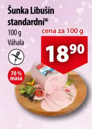 CBA Šunka Libušín standardní 100 g nabídka