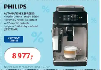 Planeo Elektro PHILIPS AUTOMATICKÉ ESPRESSO nabídka