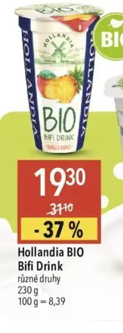 Globus Hollandia BIO Bifi Drink nabídka