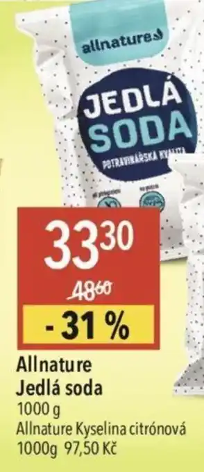 Globus Allnature Jedlá soda nabídka