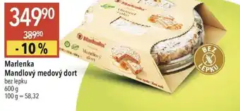 Marlenka Mandlový medový dort