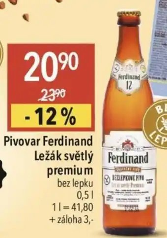 Globus Pivovar Ferdinand Ležák světlý premium nabídka