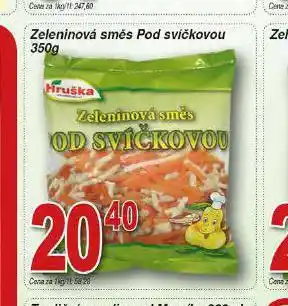 Hruška Zeleninová směs pod svíčkovou nabídka
