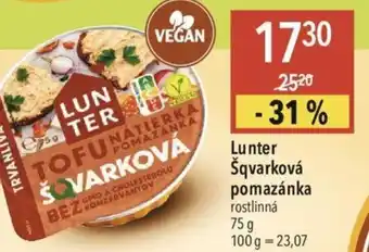 Globus Lunter Šqvarková pomazánka nabídka
