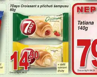 Hruška 7days croissant s příchutí šampusu nabídka