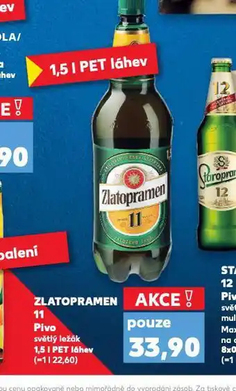 Kaufland Pivo zlatopramen 11 nabídka