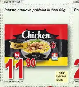 Hruška Intaste nudlová polévka kuřecí nabídka