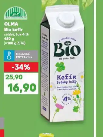 Kaufland Olma bio kefír nabídka