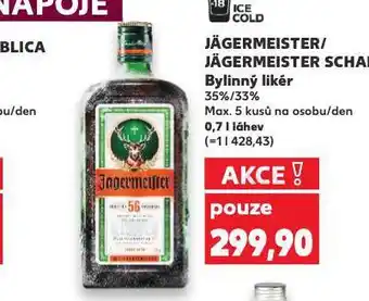 Kaufland Jägermeister scharf nabídka