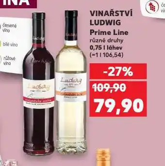 Kaufland Vinařství ludwig prime line nabídka
