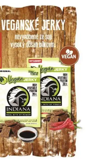 Globus Indiana Jerky Vegan Original nabídka