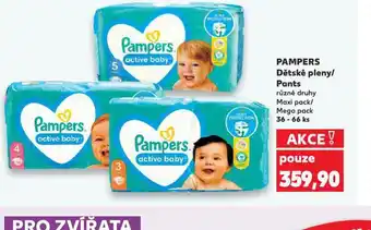 Kaufland Pampers dětské plenky nabídka