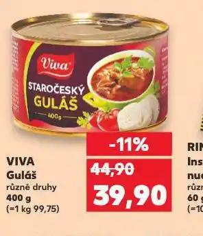 Kaufland Viva guláš nabídka