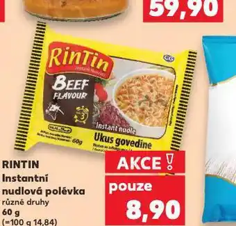 Kaufland Rintin instantní nudlová polévka nabídka