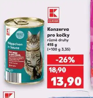 Kaufland Konzerva pro kočky nabídka