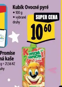 Albert Kubík ovocné pyré nabídka