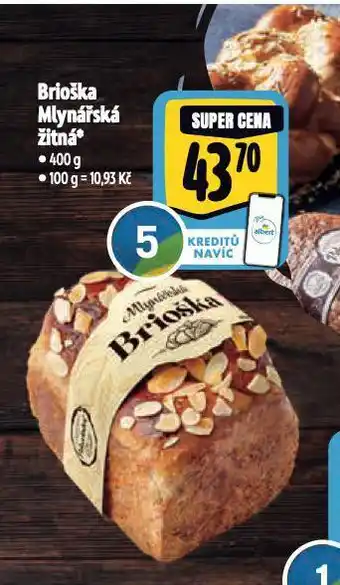 Albert Brioška mlynářská žitná nabídka