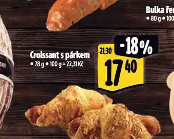 Albert Croissant s párkem nabídka
