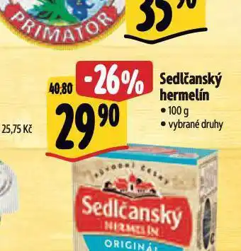 Albert Sedlčanský hermelín nabídka