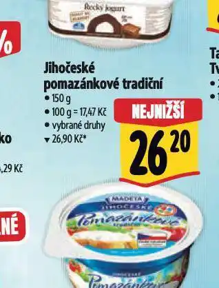 Albert Jihočeské pomazánkové tradiční nabídka