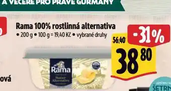Albert Rama 100% rostlinná alternativa nabídka